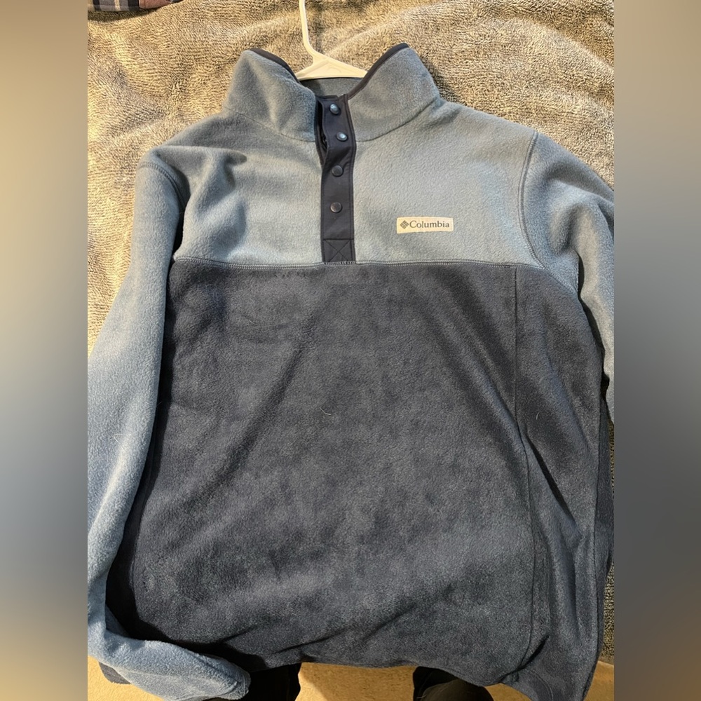 NWOT mens Columbia 1/4 button fleece jacket size M.